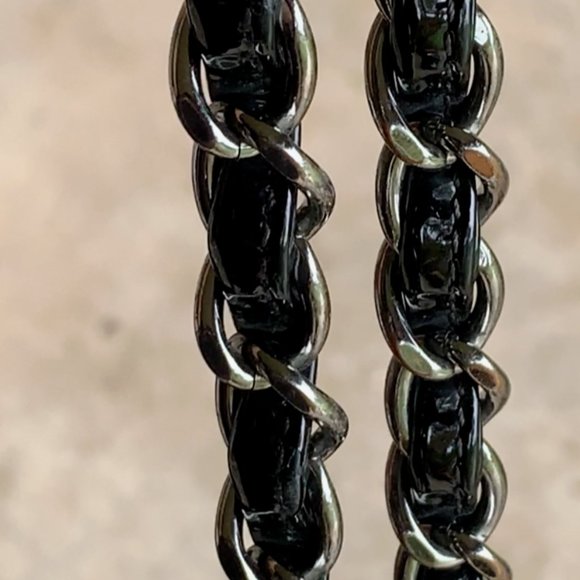 Chanel Classic Quilted Double Flap Black Patent Leather Jumbo Bag - Picture 13 of 17